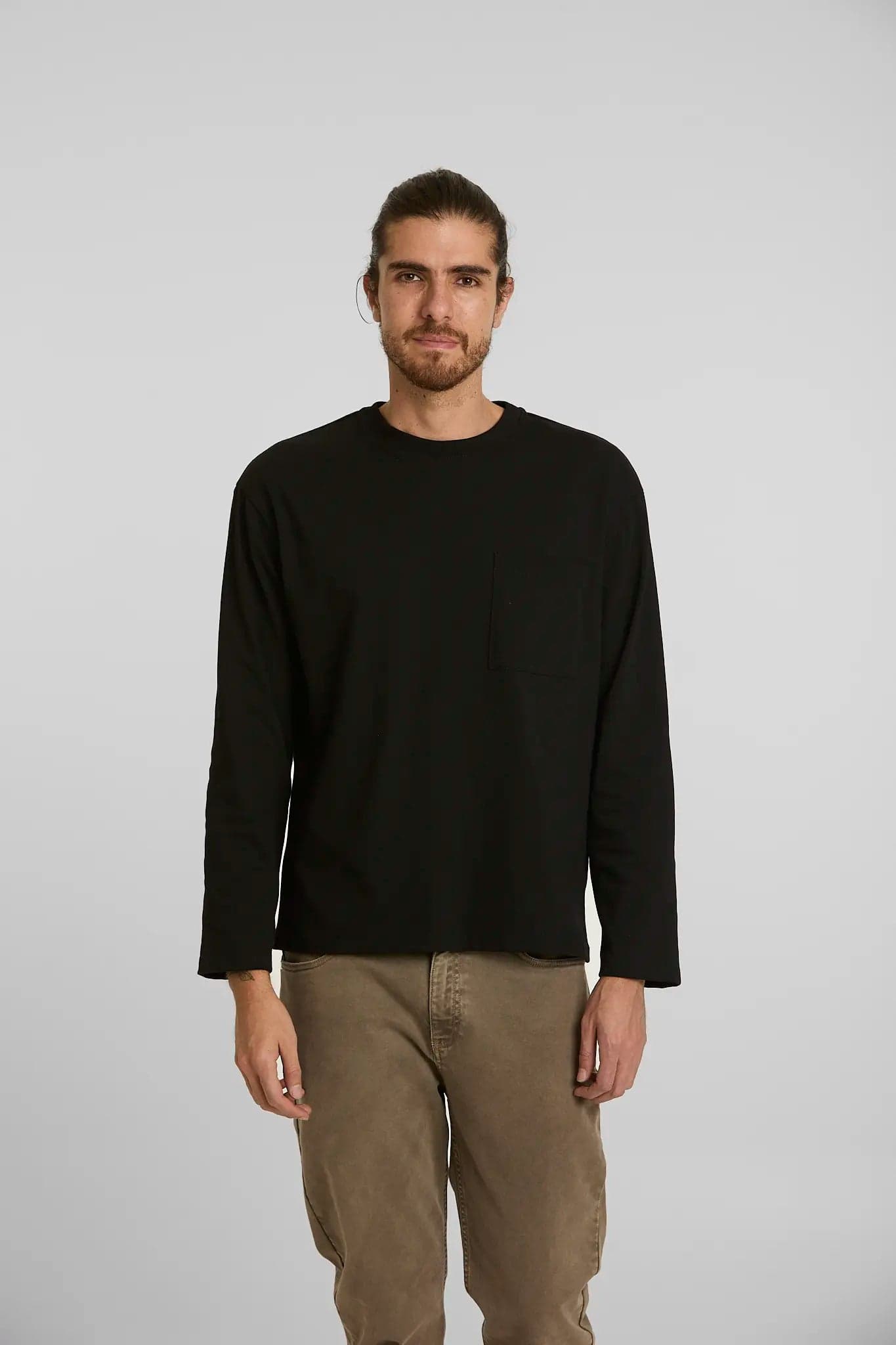 Camiseta Manga Larga Negra - imagen 1