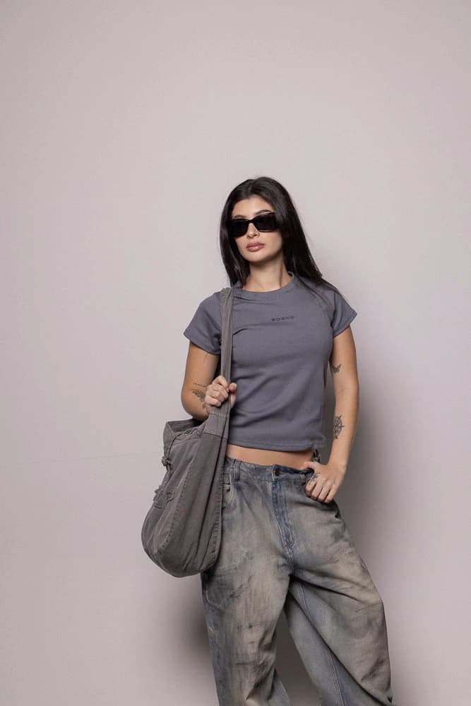 Camiseta 87/27 Basic Rib-Gris - imagen 4