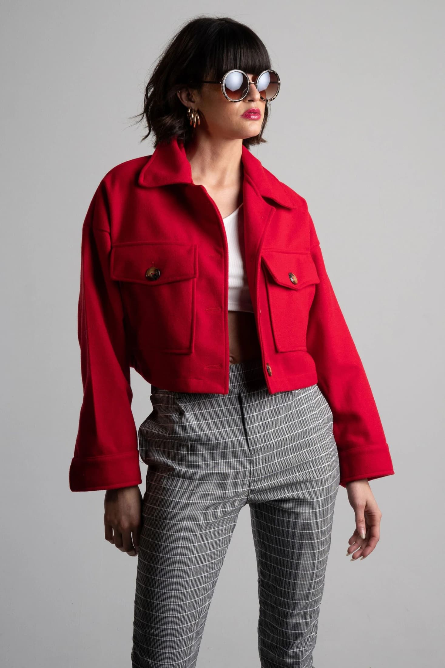 Abrigo Corto Rojo