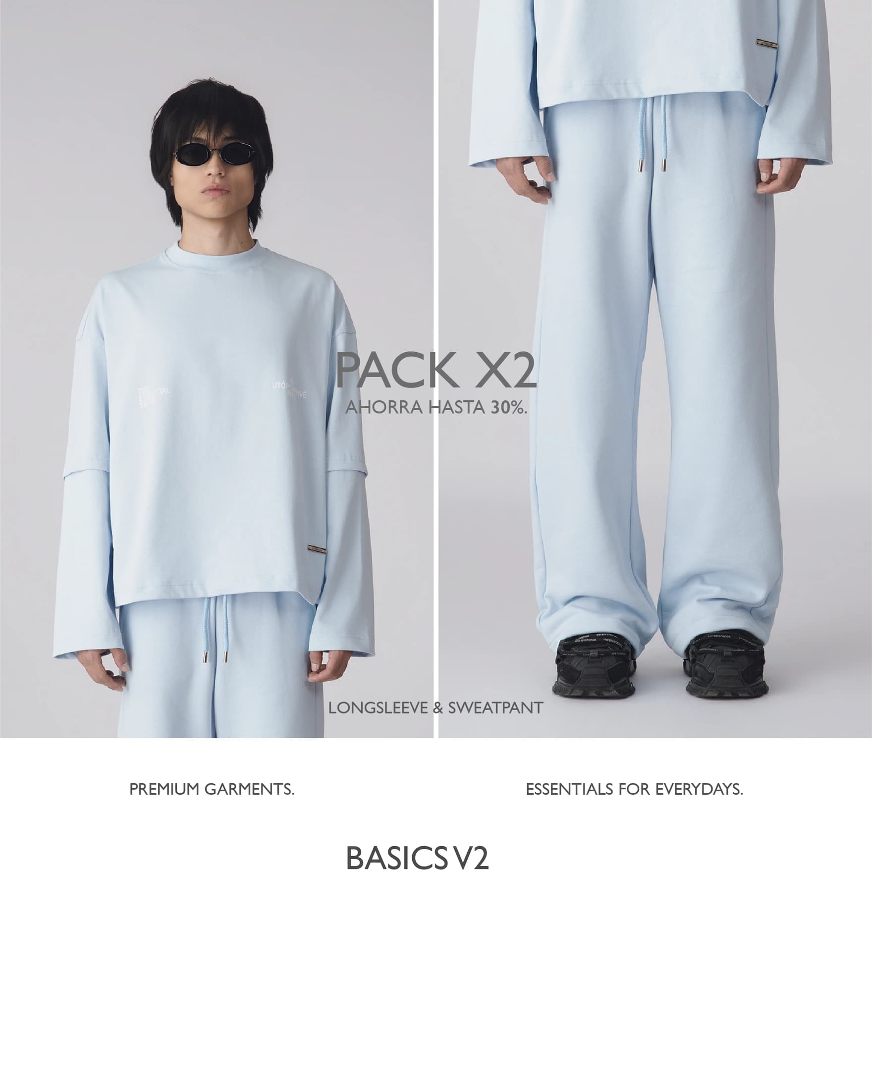 Pack Sweatpant + Longsleeve Basics V2 - imagen 1