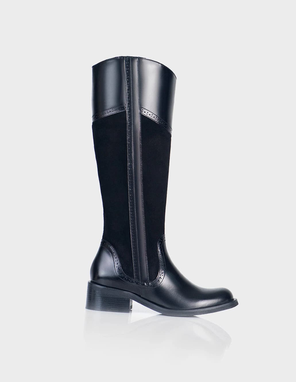 Bota Camelot Cuero Valenciano Negro - imagen 1