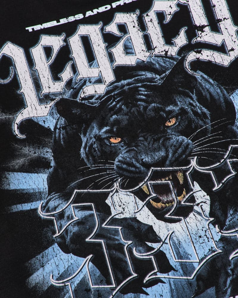 Camiseta Negra Oversize Panther - imagen 5