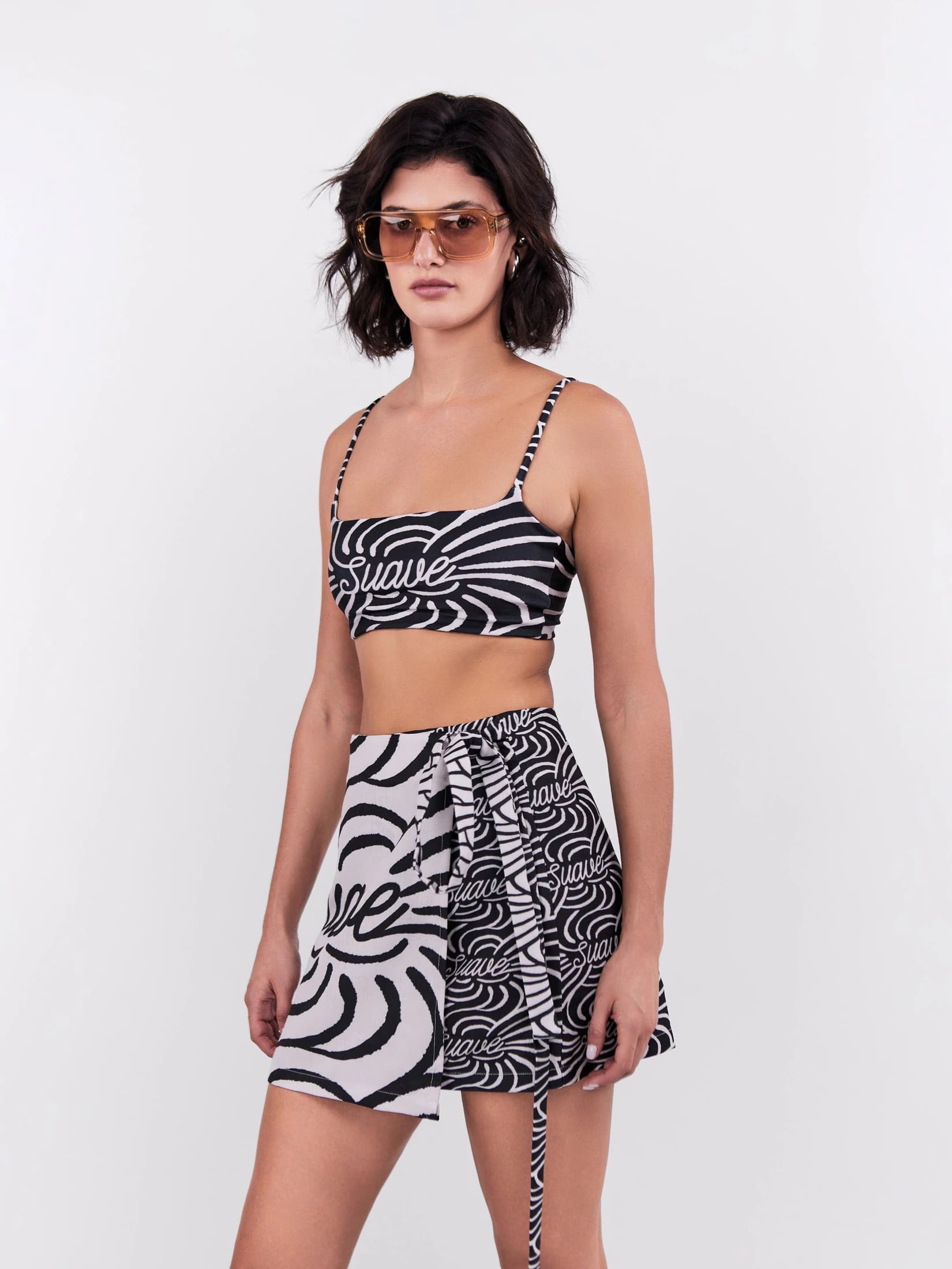 Mini Falda Suave - Negro