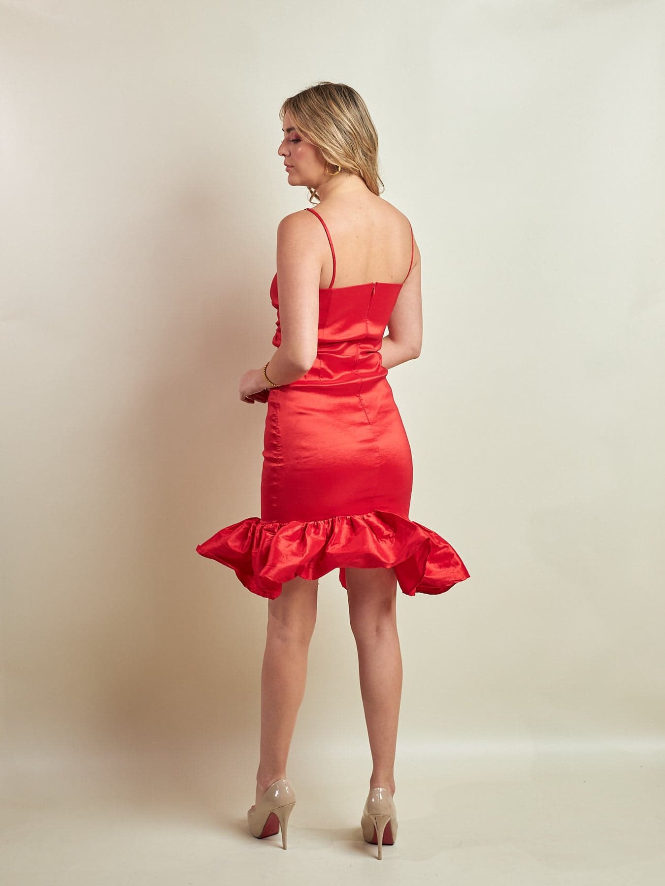 Vestido Longoria Rojo - imagen 3