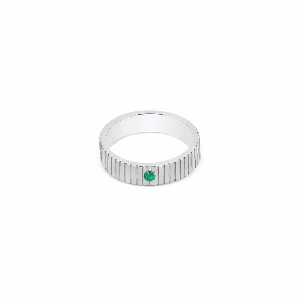 DELANCEY ST RING | ANILLO EN PLATA LEY 925 CON PIEDRA