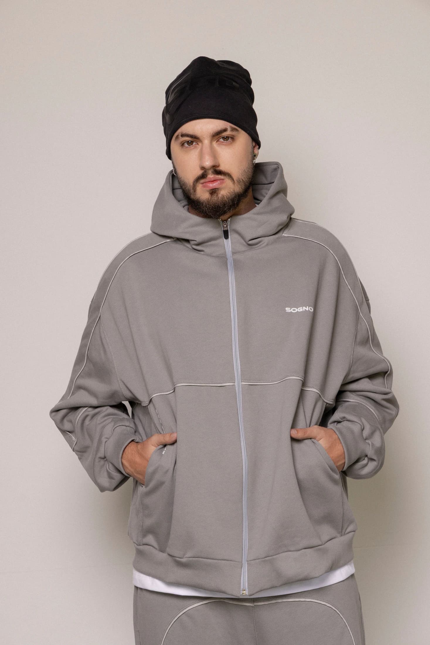 Hoodie 87/27 Sgo-Gris