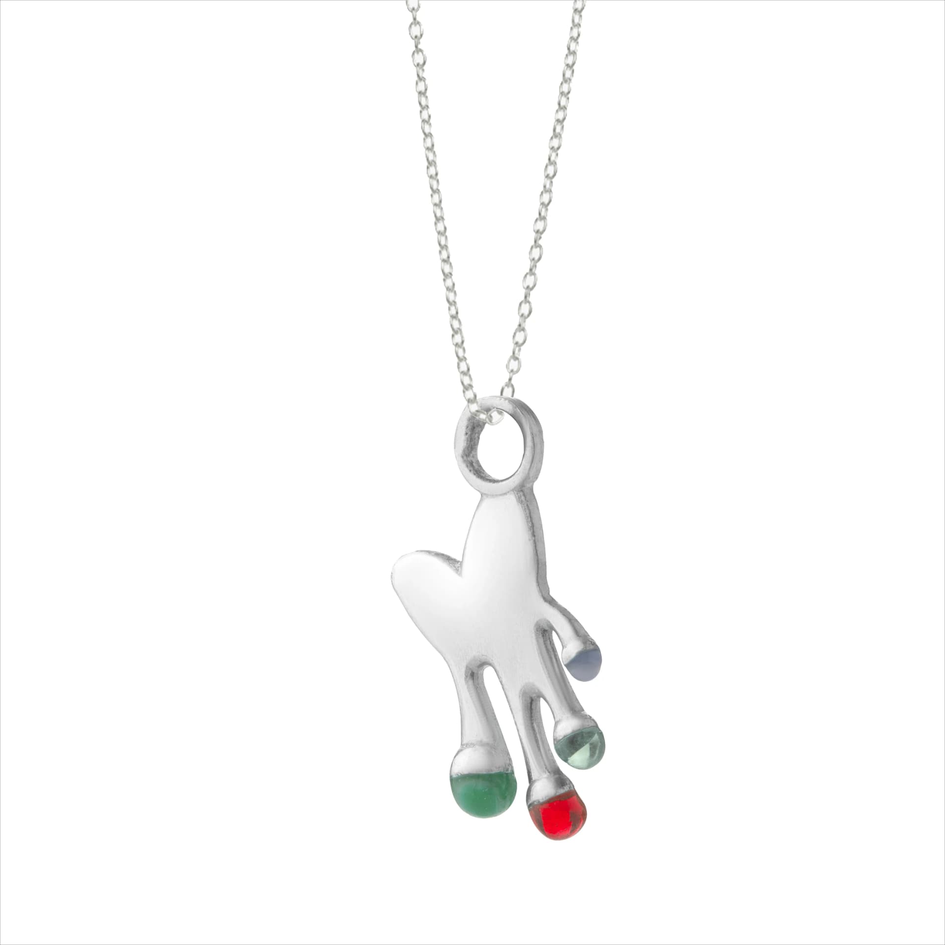 Heal Heart Glass Earring / Ear Cuff / Chain - imagen 3