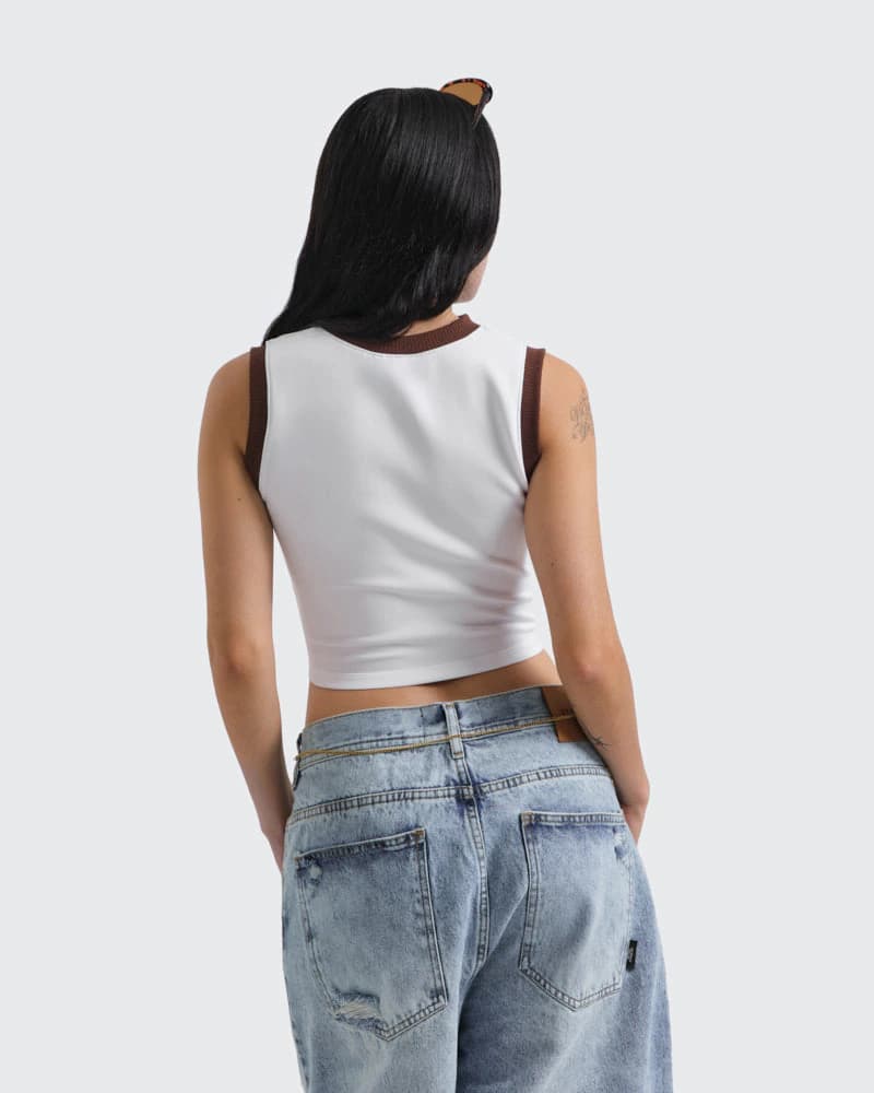 Crop Top Blanco Royal Muse - imagen 6