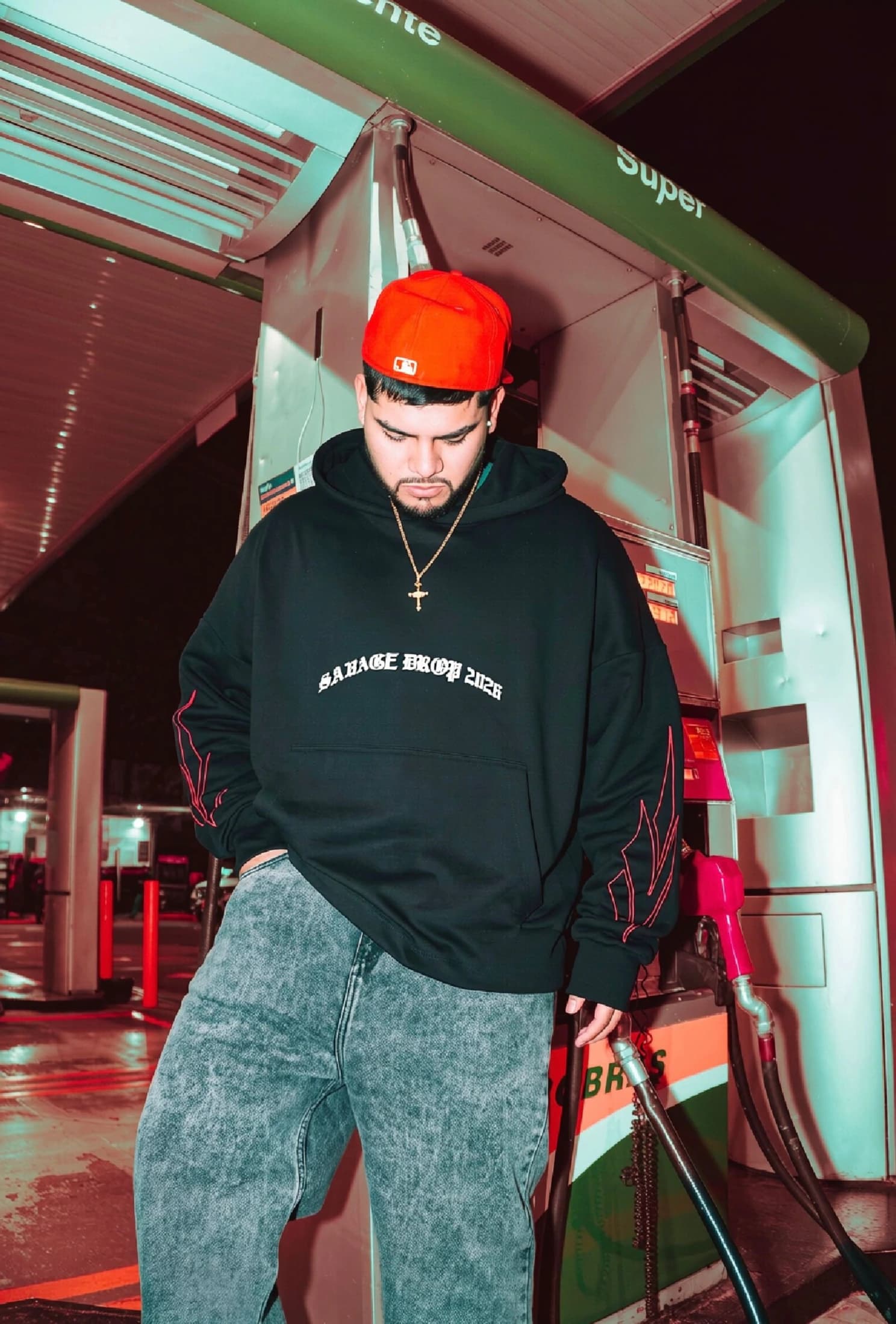 Hoodie Boxy fit Negro Savage drop 2026 - imagen 4