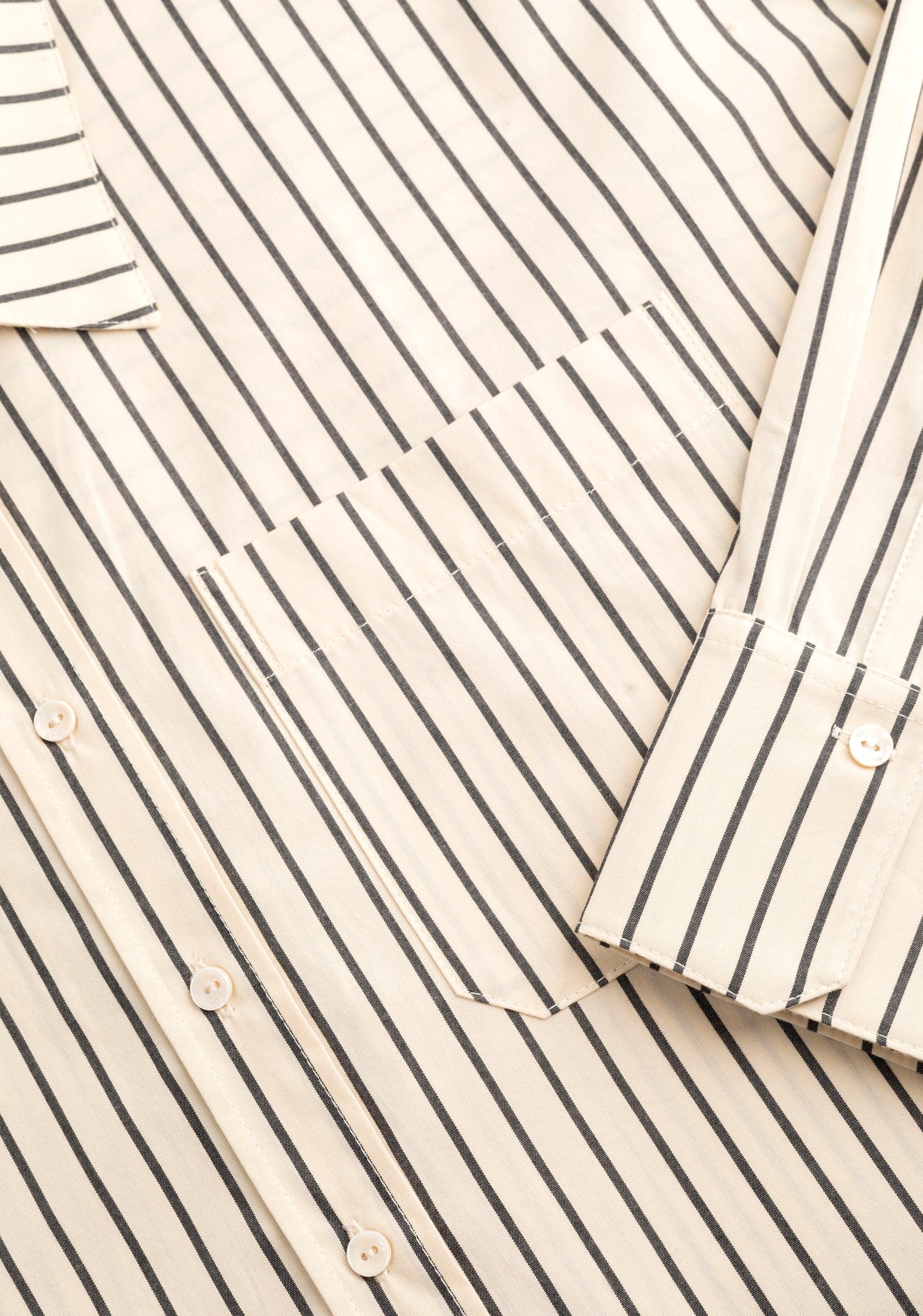 Camisa M Antonella Rayas GRD Beige - imagen 2