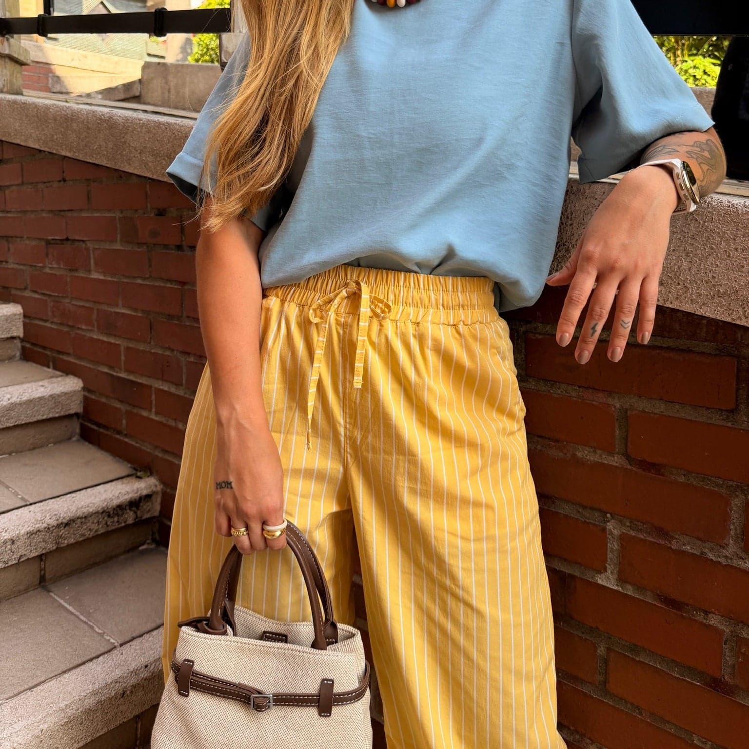 Pantalón Rayas Amarillo - imagen 3
