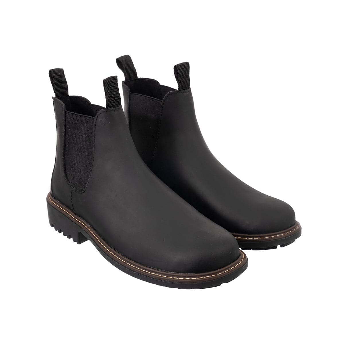Botas Chelsea Sol Hombre Cuero Graso Negro - imagen 1