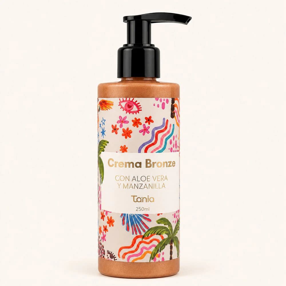 Crema Bronze con Destellos Aloe Vera y Manzanilla