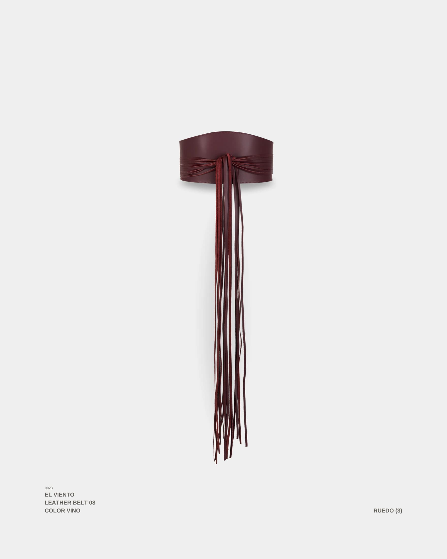 "EL VIENTO" BELT VINO - imagen 1