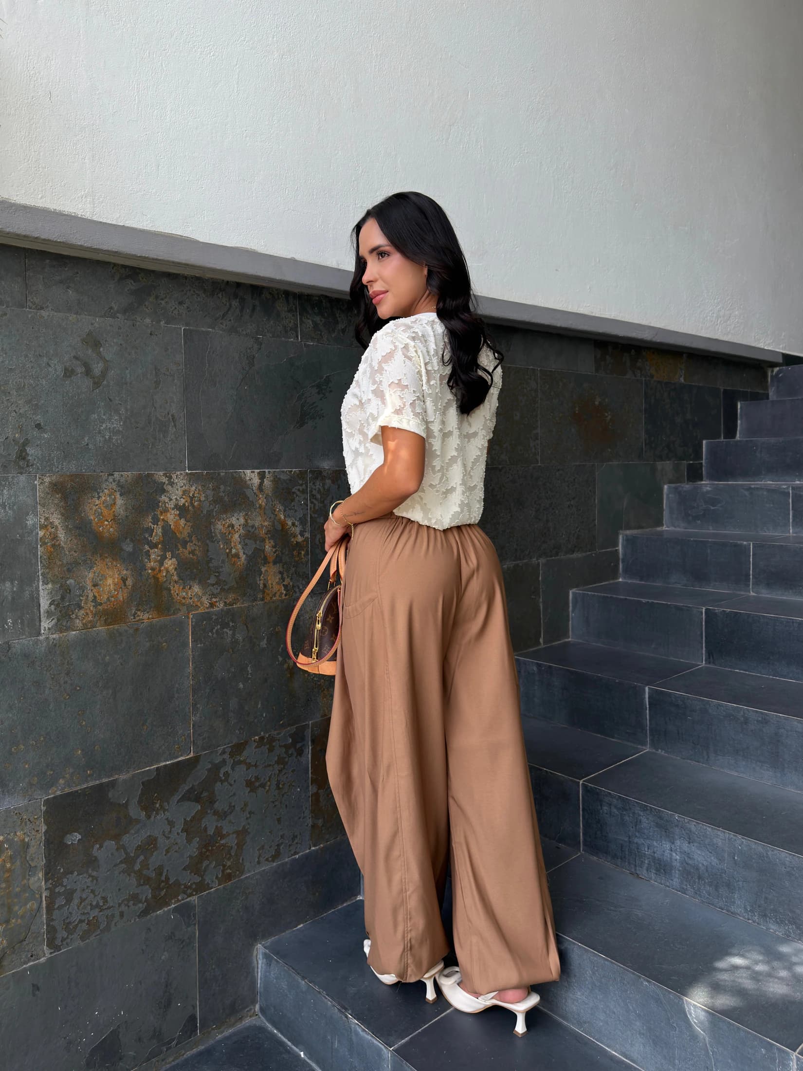 PANTALON ZAIRY CAMEL - imagen 3
