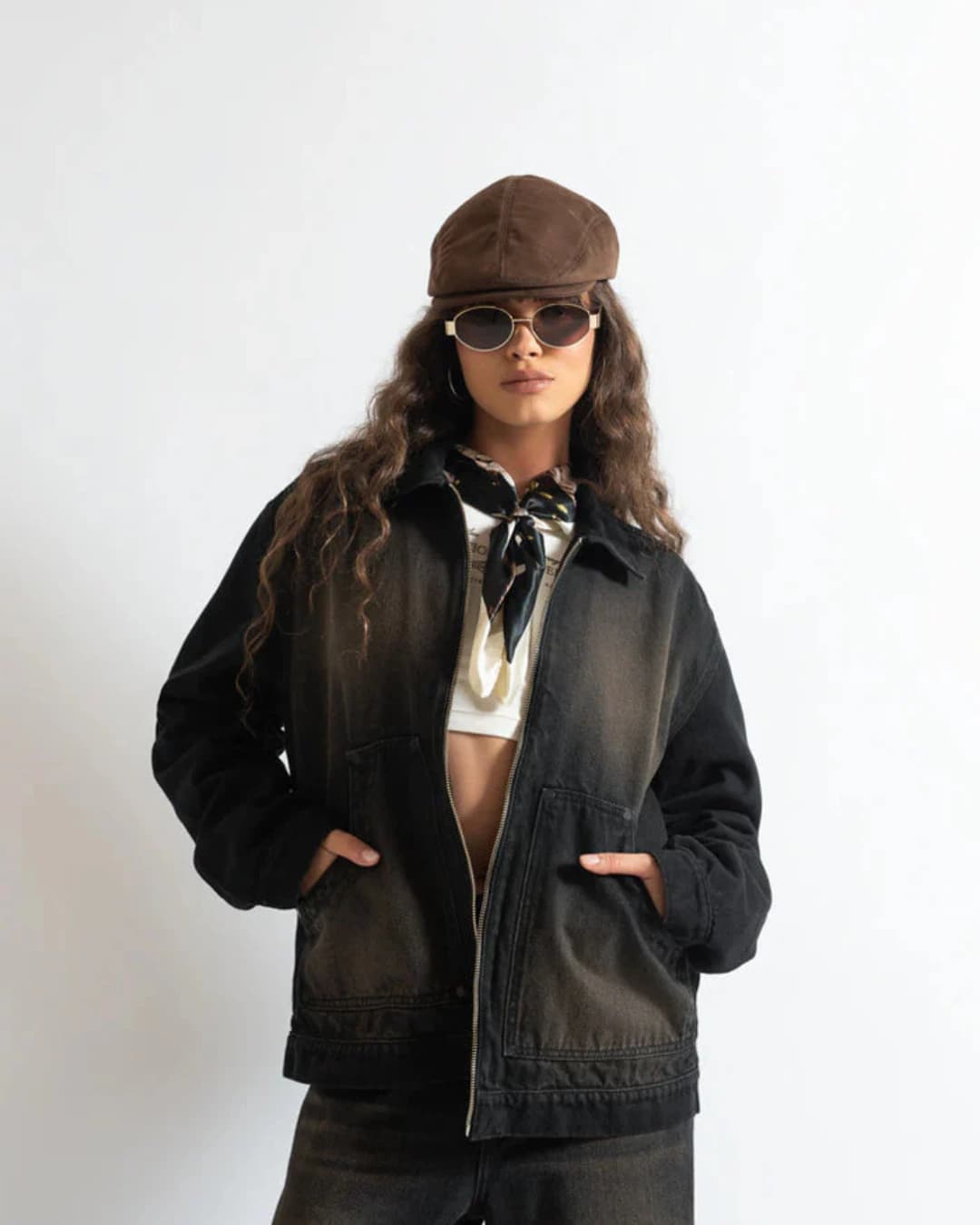 MONCLAIR WASHED BLACK BROWN JACKET - imagen 3
