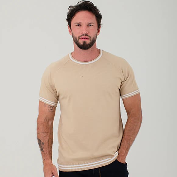 T-SHIRT MODA TEJIDO HOMBRE