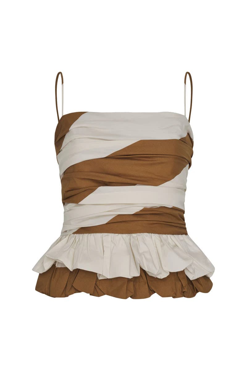 Crop top maia tabaco - imagen 1