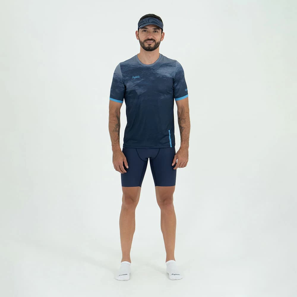 CAMISETA RUNNING MANGA CORTA MARINHO PARA HOMBRE - imagen 1