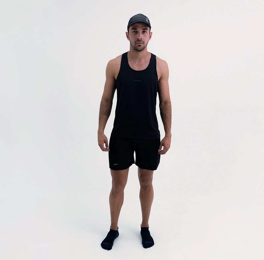 CAMISETA RUNNING MANGA SISA LEVIT BLACK PARA HOMBRE - imagen 1