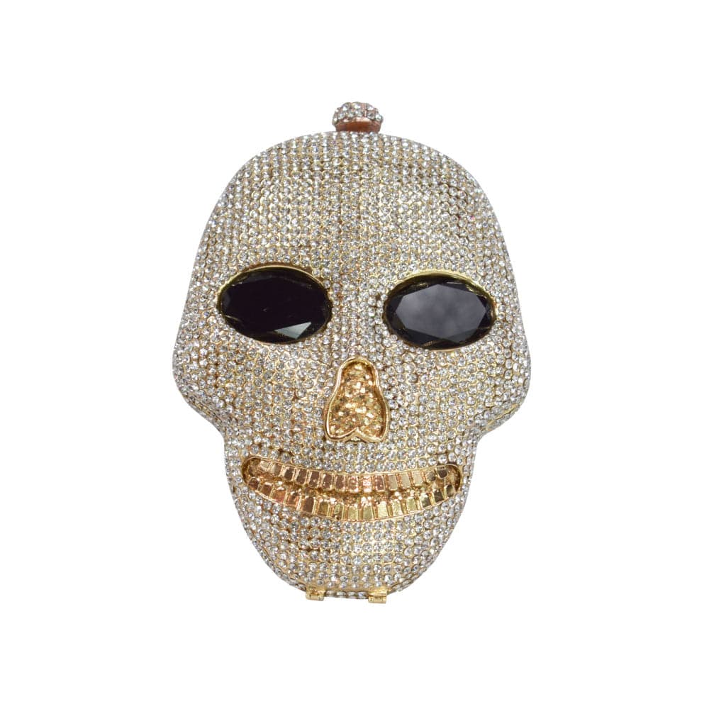 Rhinestone Skull Clutch - imagen 1