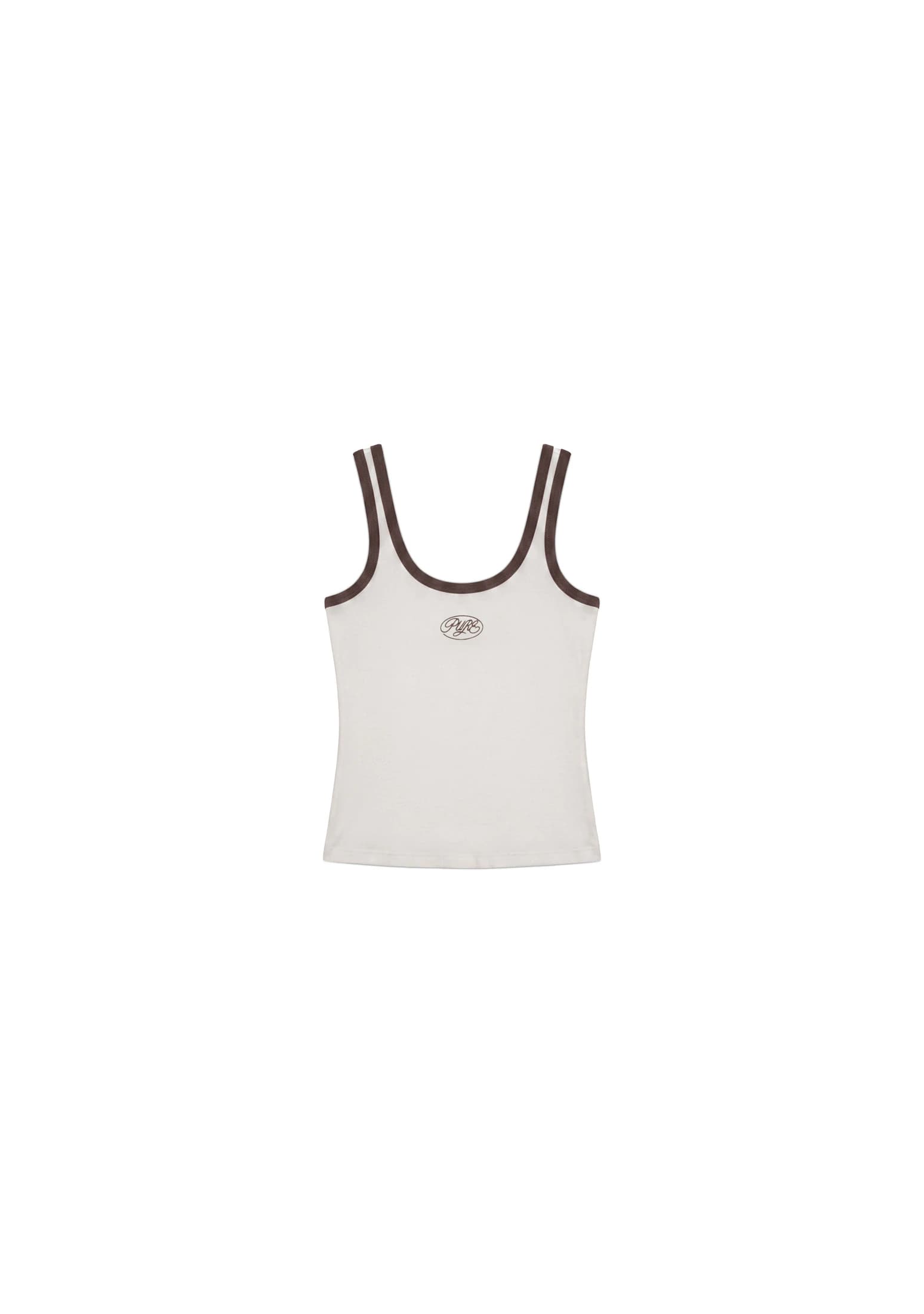 Across The Lines Ivory Tank Top