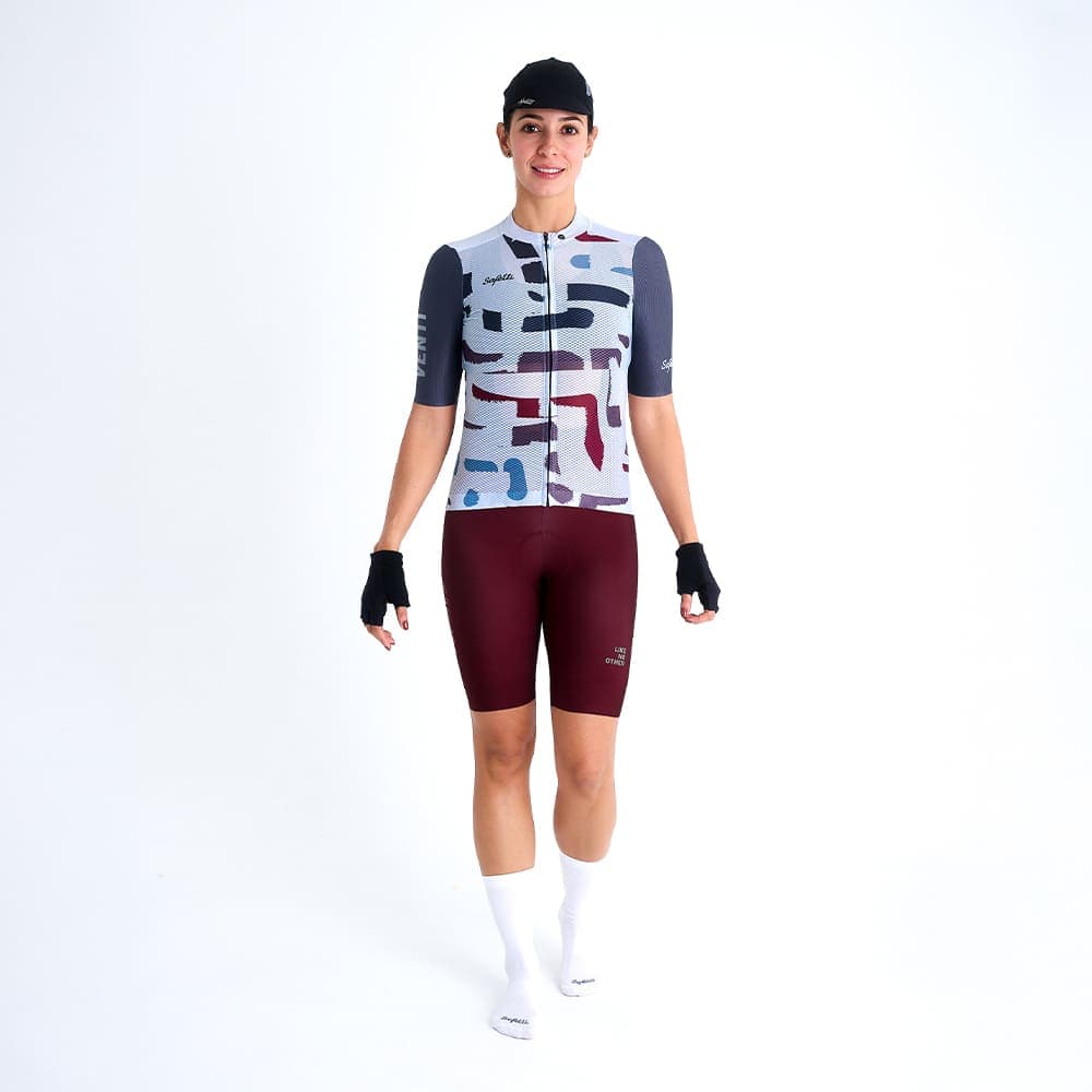 CAMISA CICLISMO MANGA CORTA ROOTED PARA MUJER - imagen 1