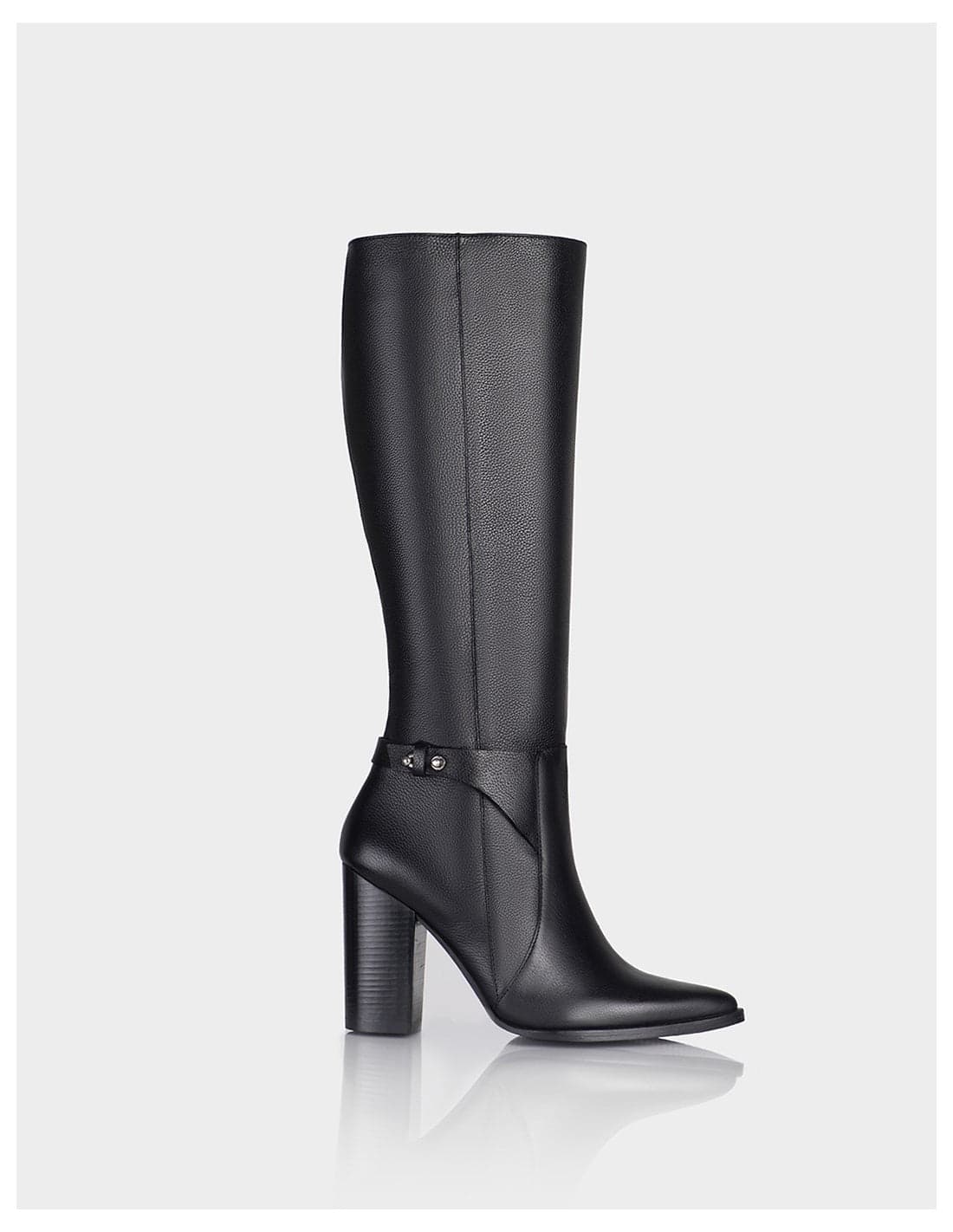 Bota Odeth Cuero Negro - imagen 1