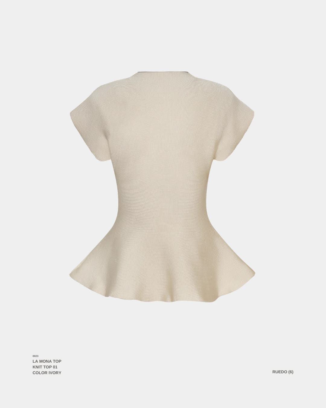 "LA MONA" TOP IVORY - imagen 4
