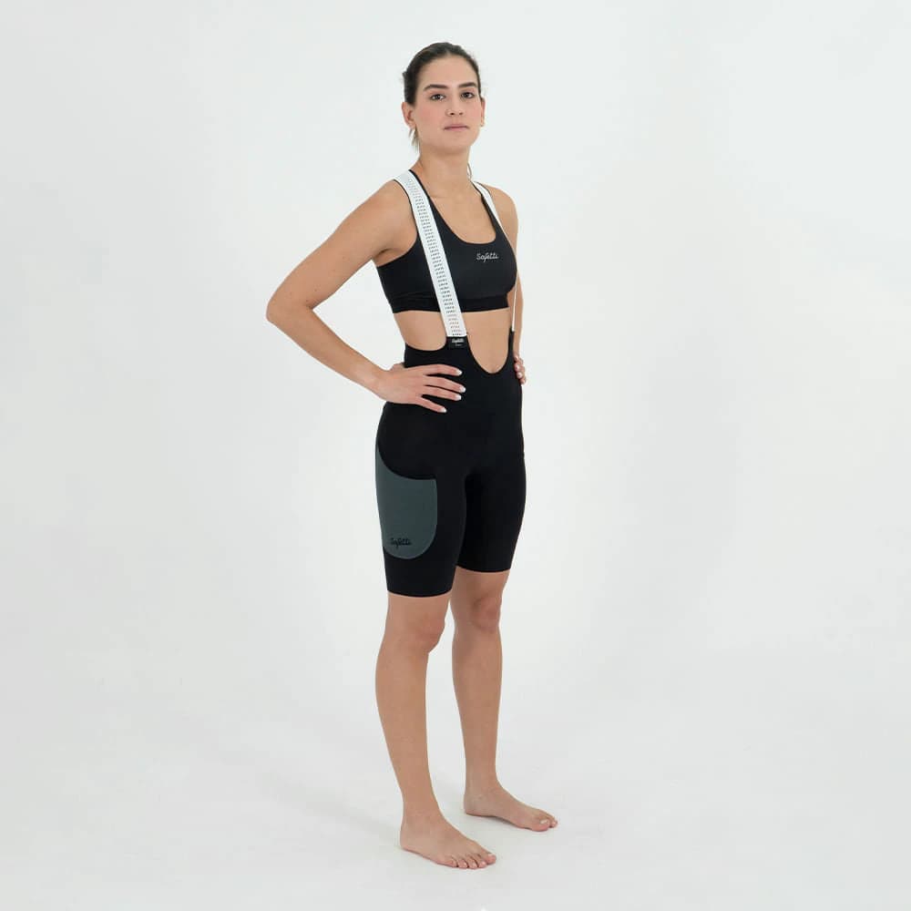 PANTALONETA CICLISMO EVANS CARGO GRIGIO PARA MUJER - imagen 1