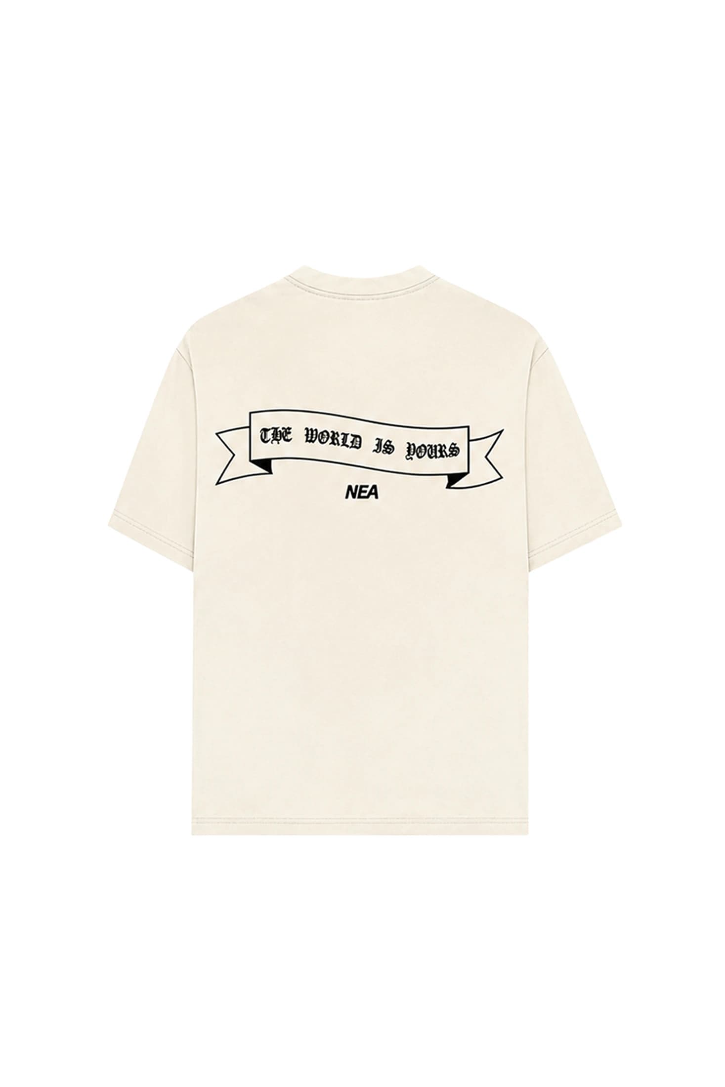 CAMISETA OVERSIZE UNTAMED MARFIL NEA - imagen 1