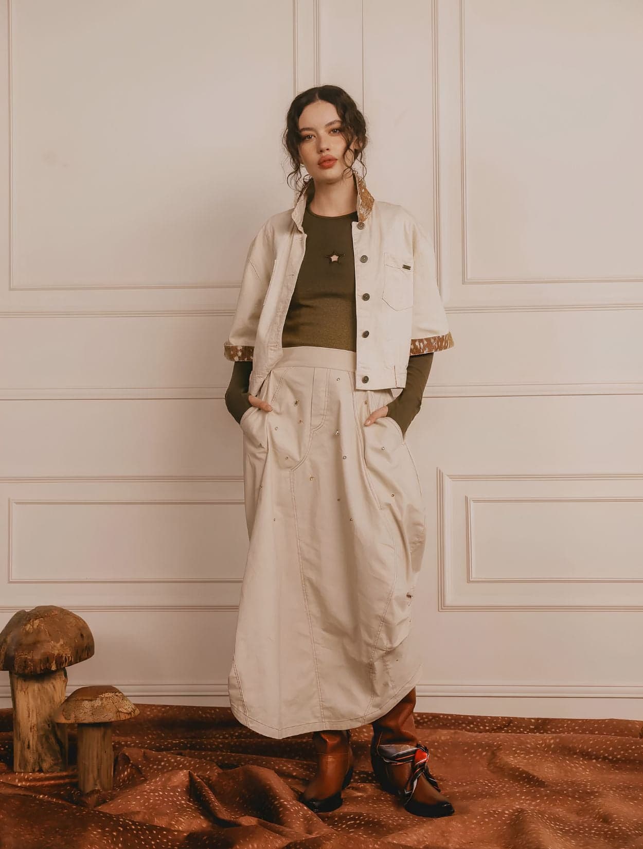 FALDA BREZZE GEMS IVORY - imagen 1