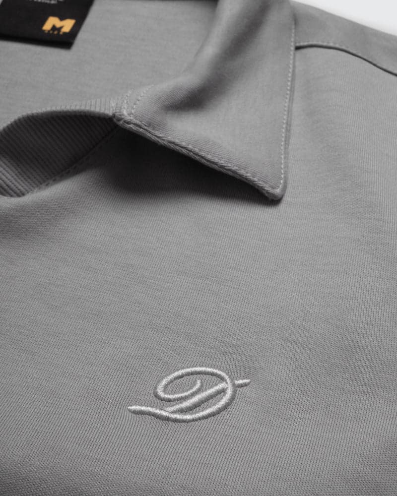 Polo Relaxed Fit Gris Cemento - imagen 2