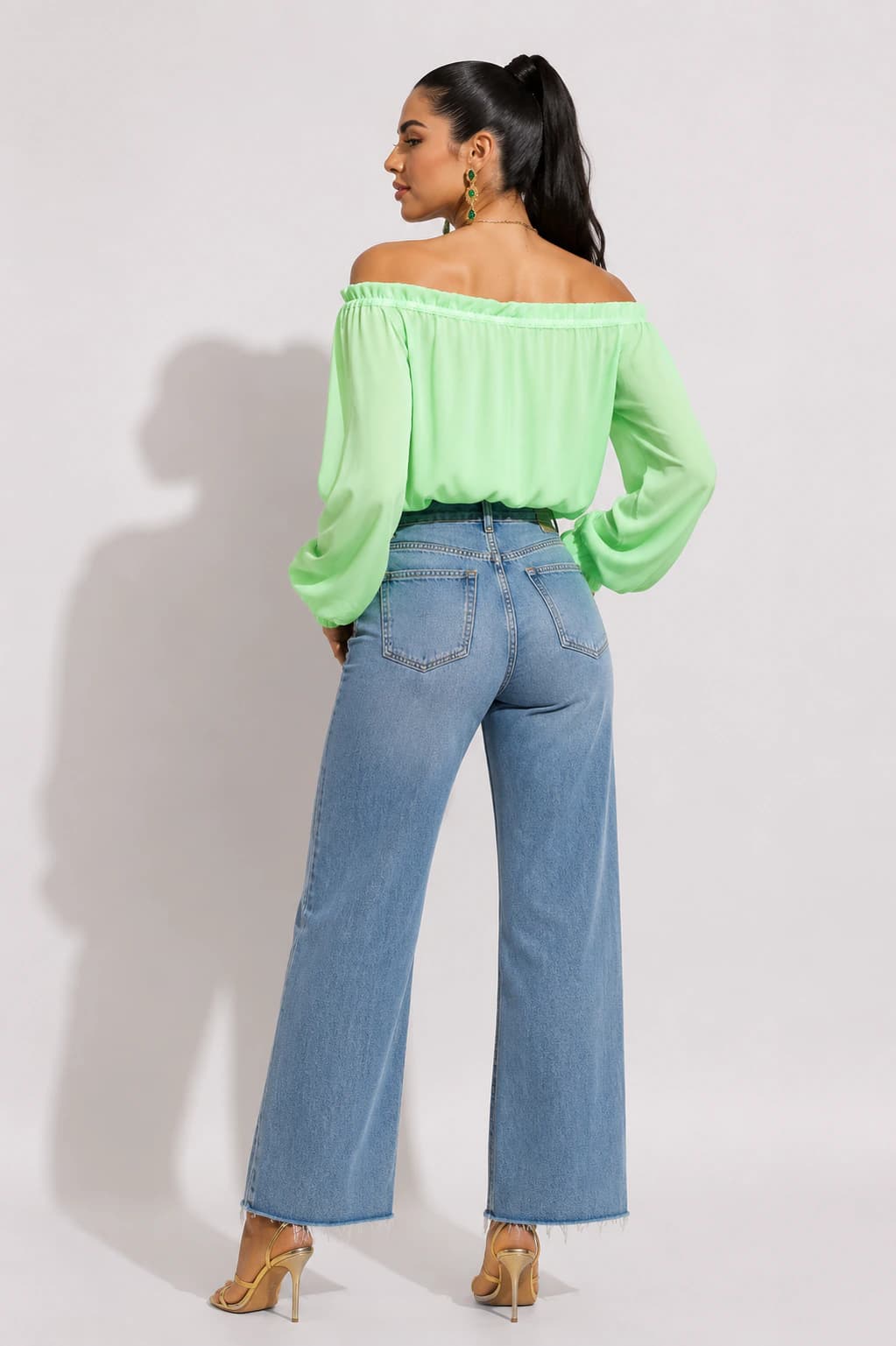 Blusa Capuchina Verde Biche - imagen 2