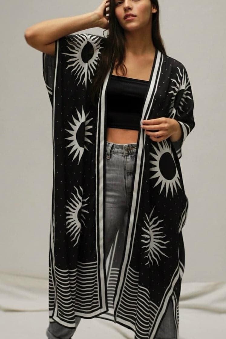Kimono Soles, Blanco y Negro
