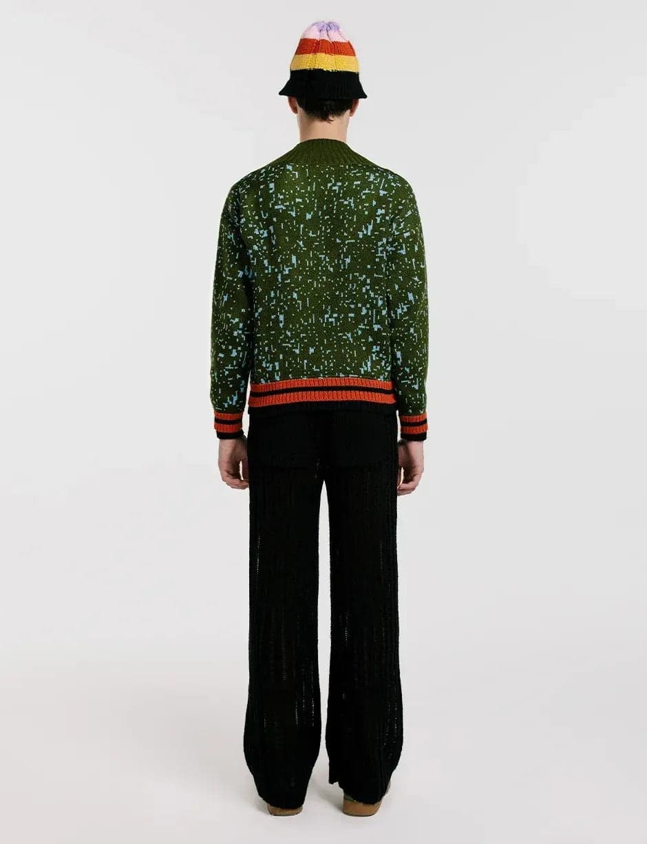 Saco V Pixel Verde Hombre - imagen 2