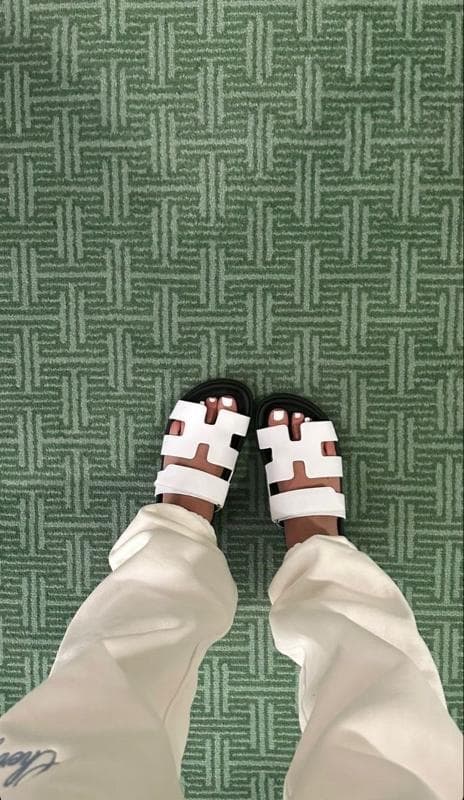 SANDALIA HERMES BLANCA VELCRO - imagen 2