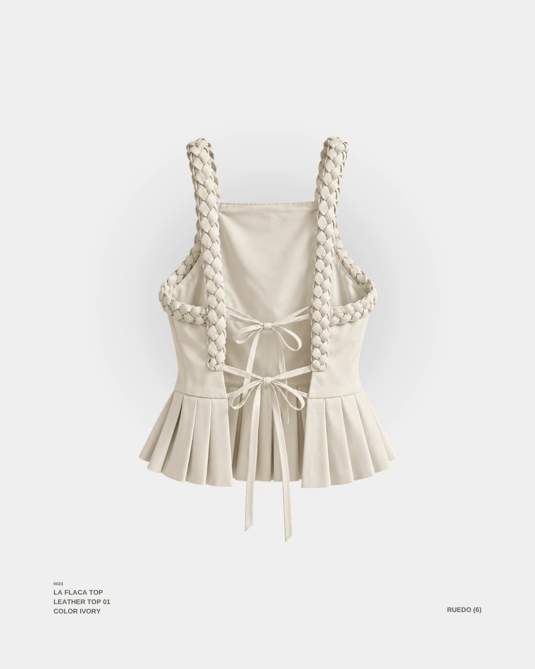 "LA FLACA" TOP IVORY - imagen 6