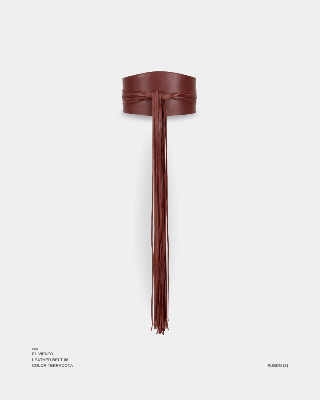 "EL VIENTO" BELT TERRACOTA - imagen 1