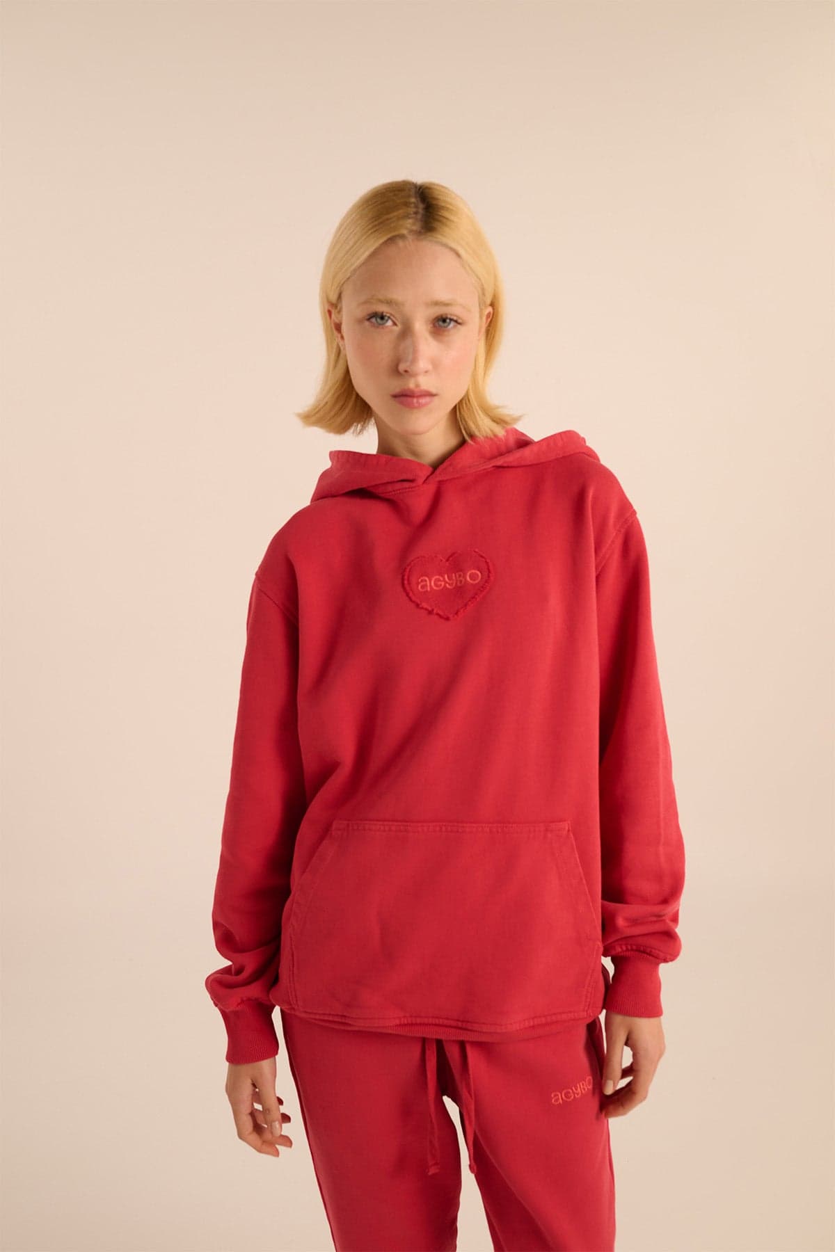 CORE HOODIE RED - imagen 7