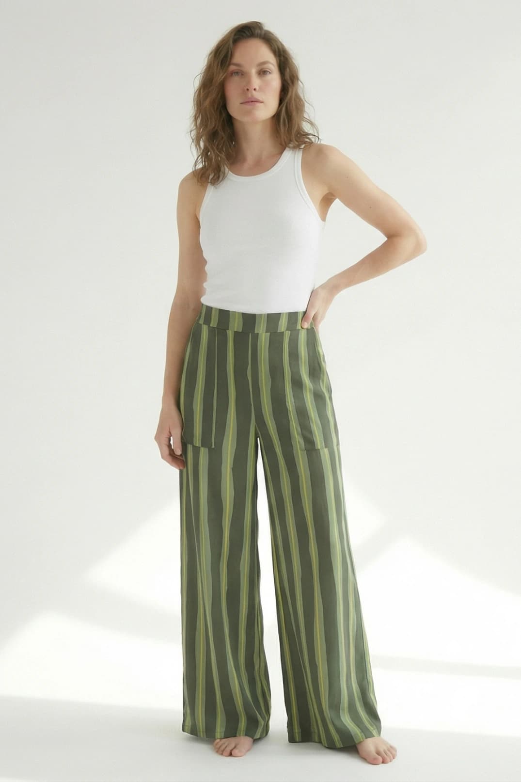Pantalon Igua Rayas Verde - imagen 6