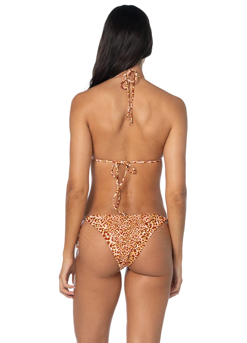 Maaji Lush Safari Shining Low Rise Tie Side Bikini Bottom - imagen 1