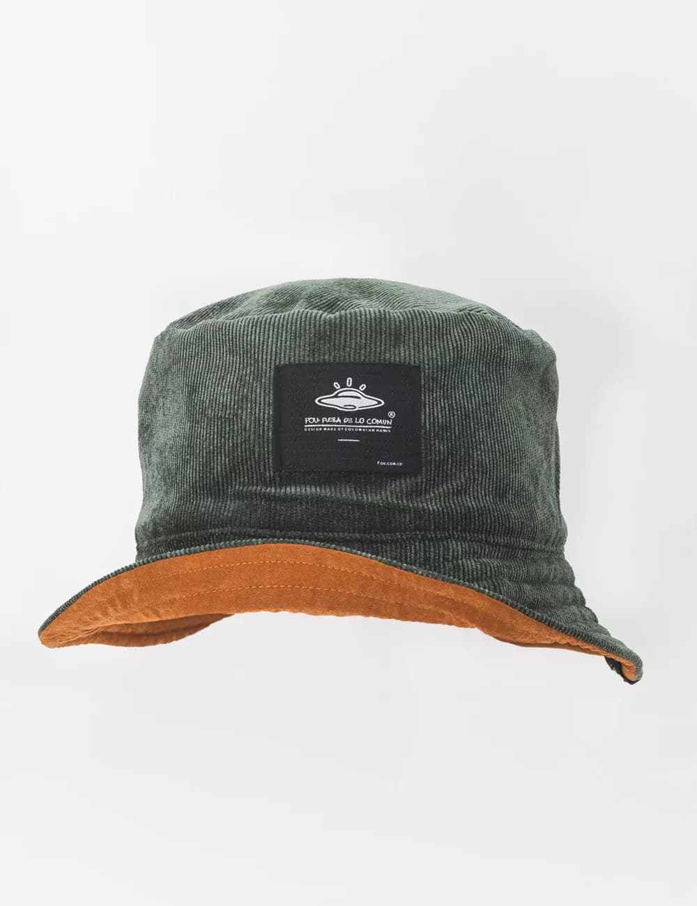 Fisher Hat duplex Mostaza + Chocolate Unisex - imagen 8