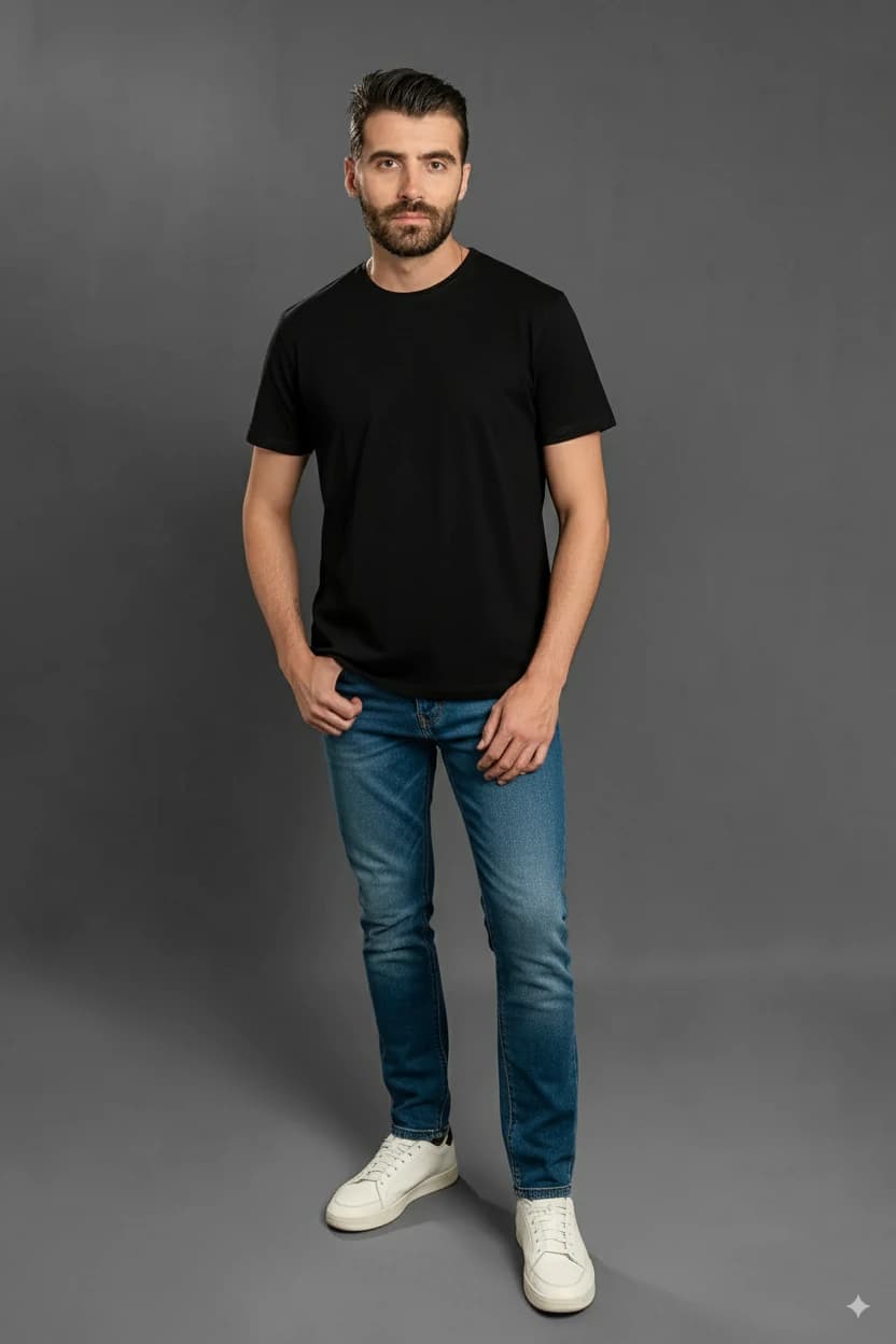 Camiseta Cuello Redondo sin Bolsillo - imagen 7