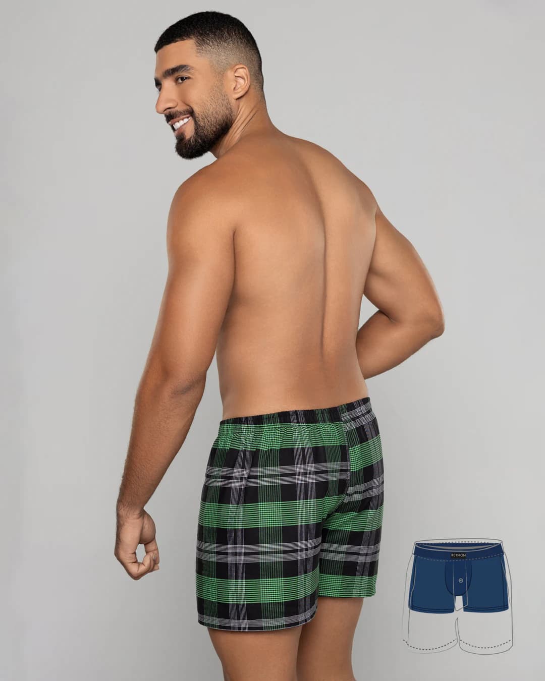 Boxer suelto con boxer interno en poliester Ref. 3052 - imagen 18