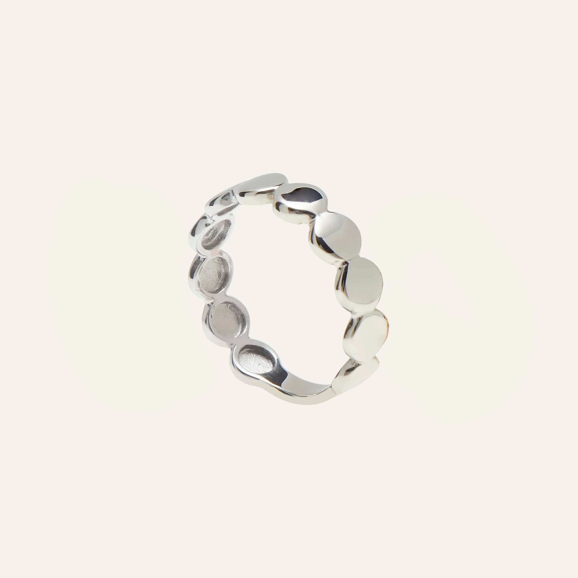 Anillo círculos liso - imagen 3