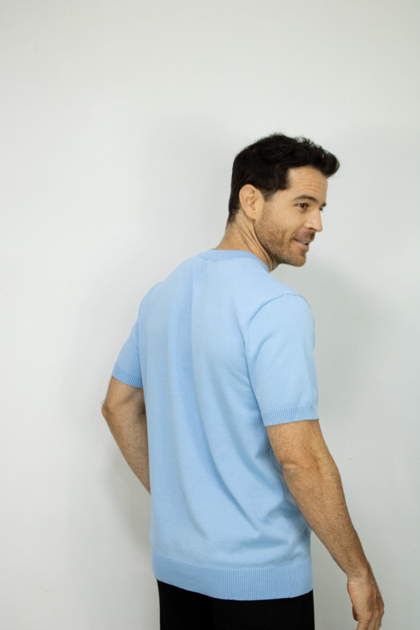 CAMISETA TEJIDA AXUL CLARO PARA HOMBRE - imagen 3
