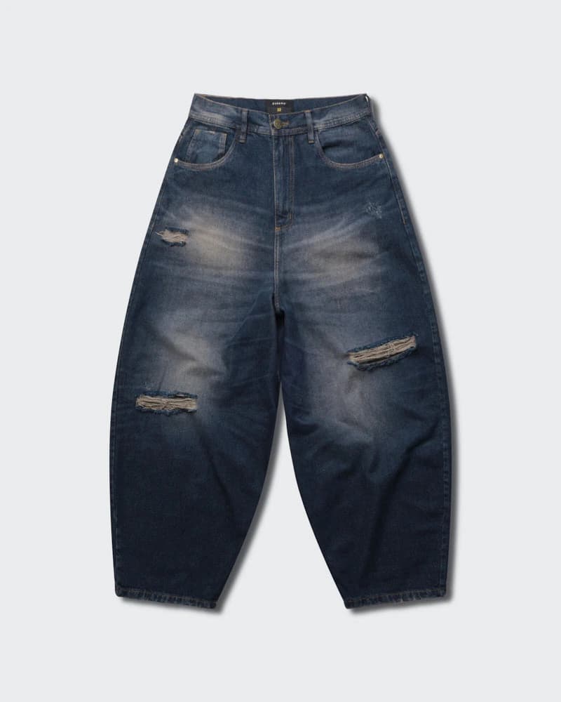 Jeans Azul Barrel Rogue Wash - imagen 1