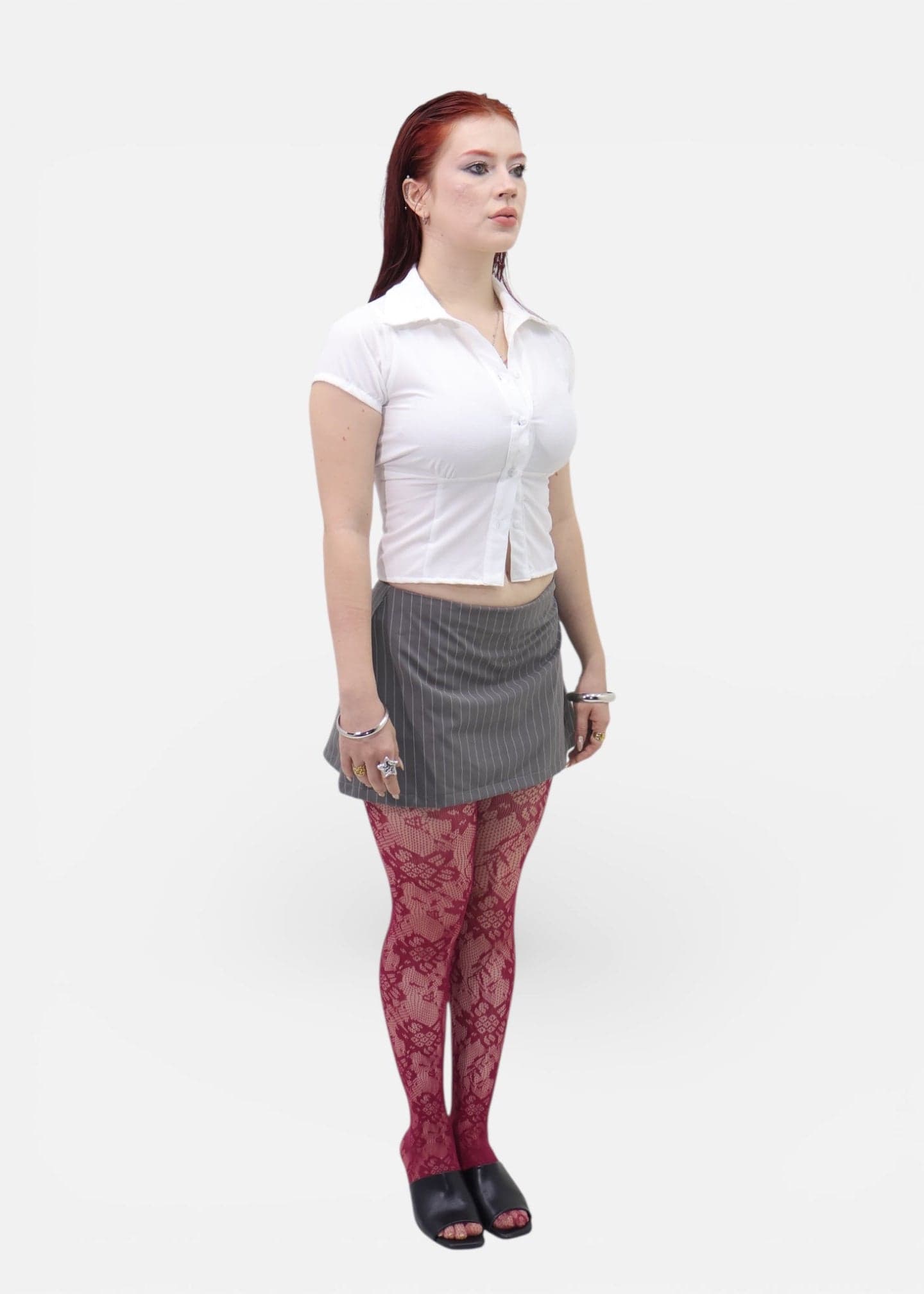 HAZY MINI SKIRT GRIS