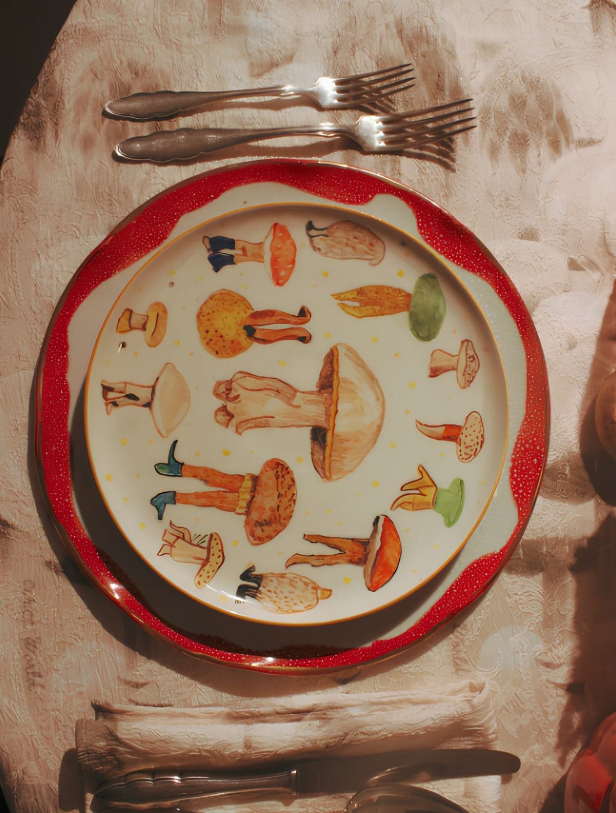 PLATO MYKITAS HONGOS CERAMICA - imagen 1